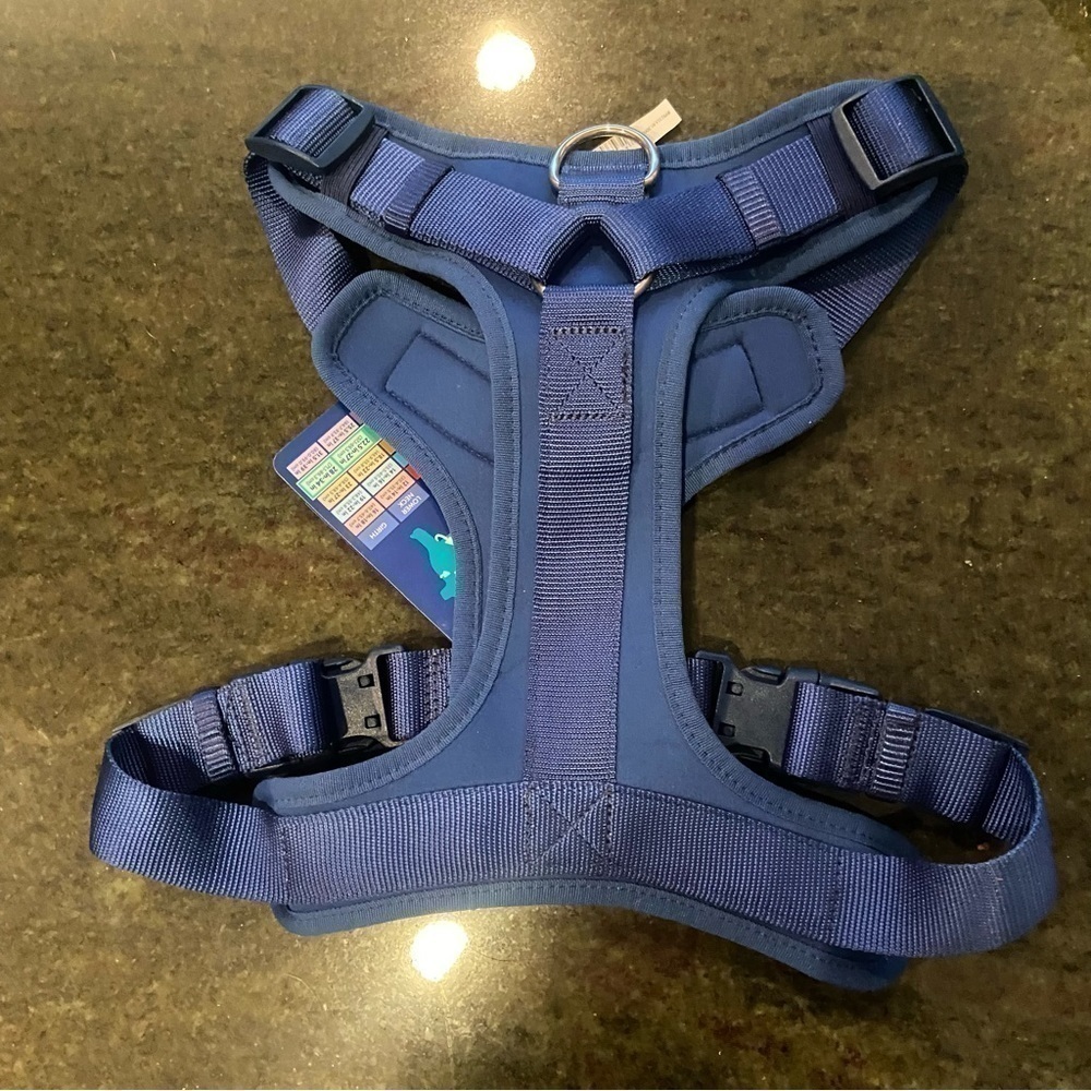 Top Paw harness for DOGS: Size L in a rich blue colour and adjustable comfort - Picture 2 of 11